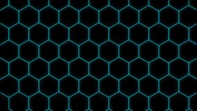 Abstract blue hexagon chemical grid background loop featuring geometric science pattern for medical pharmacy and laboratory research 4K UHD - Powered by Shutterstock - Get 15% off with code: PIKWIZARD15