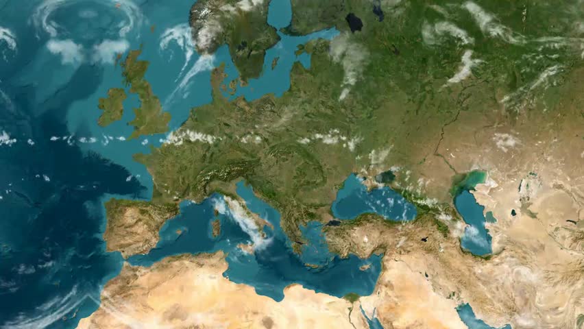 Austria Country Map with Flag Animation 1080p