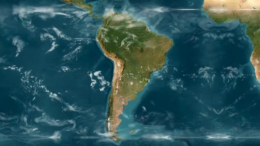 Bolivia Country Map with Flag Animation 1080p