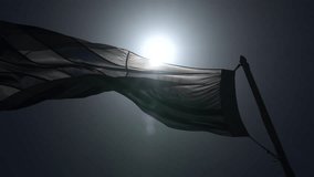 URUGUAY FLAG AGAINST SUN IN THE WIND - Powered by Shutterstock - Get 15% off with code: PIKWIZARD15