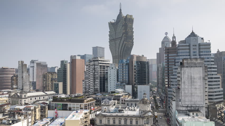 timelapse of the amazing macau skyline from a unique high vantage point