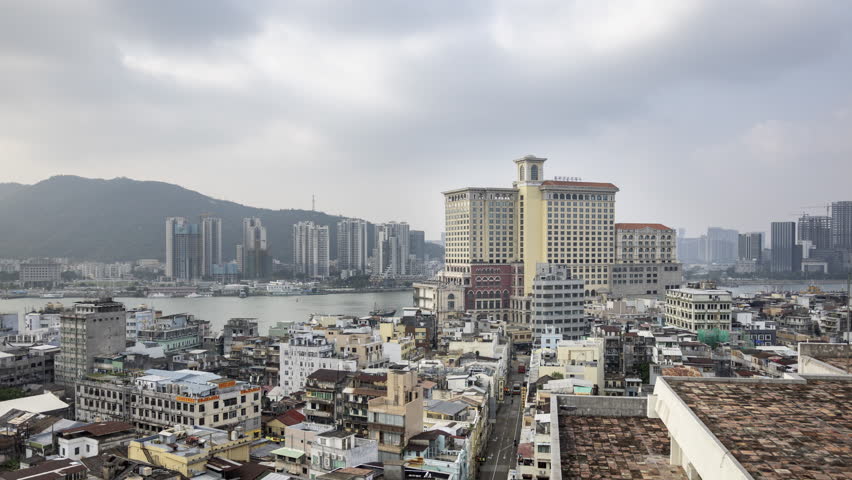 timelapse of the amazing macau skyline from a unique high vantage point
