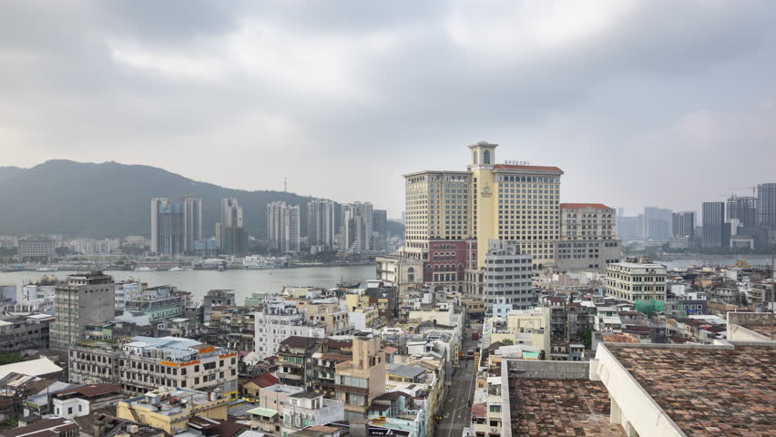 timelapse of the amazing macau skyline from a unique high vantage point