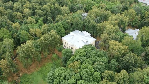 Drone Orbiting High over Znamenskoye Gubaylovo Manor
