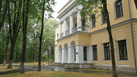 Low Angle Drone Flight toward Znamenskoye Gubaylovo