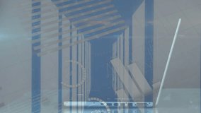 Avatar appearing, hub expanding and spawning connected nodes to map global network on server aisle. Datacenter, rack, visualization, infographic, graph, collaboration, worldwide - Powered by Shutterstock - Get 15% off with code: PIKWIZARD15