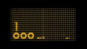 Futuristic human body scanning HUD interface animation displayed on a glowing grid background. Digital human silhouette appears with animated circular indicators, data meters, and system status elements representing biometric analysis, medical scanning, and technology visualization. The motion graphics show continuous processing and monitoring in a high-tech environment. Ideal for sci-fi interfaces, medical technology concepts, artificial intelligence visuals, data analysis, cyber systems, futuristic UI UX design, and technology presentations. - Powered by Shutterstock - Get 15% off with code: PIKWIZARD15