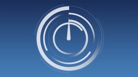 Animation of files and clock moving on blue background. global business and digital interface concept digitally generated video. - Powered by Shutterstock - Get 15% off with code: PIKWIZARD15