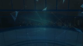 Animation of globe with network of connections over blue screens. Global connections technology and digital interface concept digitally generated video. - Powered by Shutterstock - Get 15% off with code: PIKWIZARD15