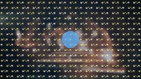 Animation of network of connections with icons over data processing and shapes. Global technology, connections and digital interface concept digitally generated video. - Powered by Shutterstock - Get 15% off with code: PIKWIZARD15