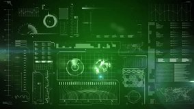 Animation of clock moving over data on green background. data processing, time, technology and digital interface concept digitally generated video. - Powered by Shutterstock - Get 15% off with code: PIKWIZARD15