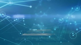 Animation of network of connections and scope scanning over network of connections. Global connections technology and digital interface concept digitally generated video. - Powered by Shutterstock - Get 15% off with code: PIKWIZARD15