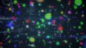 Animation of snow falling over network of connections and data processing. global technology, data processing and digital interface concept digitally generated video. - Powered by Shutterstock - Get 15% off with code: PIKWIZARD15