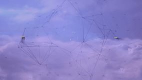 Animation of graphs and brain over connections on violet background. Finance, data processing, network, connections and technology concept digitally generated video. - Powered by Shutterstock - Get 15% off with code: PIKWIZARD15