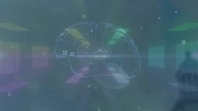 Animation of globe and network of connections over data processing on screens. Global communication technology and sport concept digitally generated video. - Powered by Shutterstock - Get 15% off with code: PIKWIZARD15