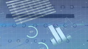 Animation of financial data processing over caucasian business people numbers. Global business finances connections and digital interface concept digitally generated video. - Powered by Shutterstock - Get 15% off with code: PIKWIZARD15