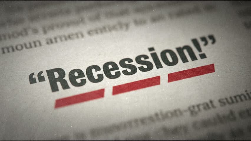 Dramatic Economic Downturn Headline, Black And White Tone Highlights Economic Concern And Urgency