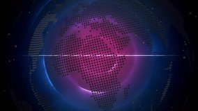 Animation of text with globe and network of connections. Global digital interface technology and networking concept digitally generated video. - Powered by Shutterstock - Get 15% off with code: PIKWIZARD15