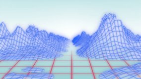 Animation of digital mountains and data processing on blue background. Global technology, computing and digital interface concept digitally generated video. - Powered by Shutterstock - Get 15% off with code: PIKWIZARD15