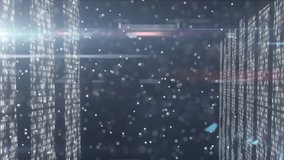 Animation of shapes over qr code. Global business and digital interface concept digitally generated video. - Powered by Shutterstock - Get 15% off with code: PIKWIZARD15