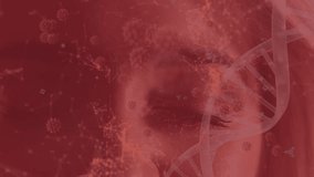 Animation of timer spinning over dna helix, dots connecting with lines and virus cells. Digitally generated, illustration, clock, forecasting, micro organism, bacterium, genetic, healthcare, medical. - Powered by Shutterstock - Get 15% off with code: PIKWIZARD15