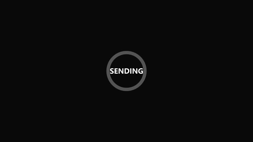 Sending message showing sending message notification loading animation digital communication progress indicator resolution use.