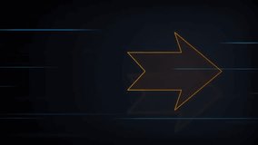 Dynamic neon arrow graphic showcasing digital data flow and technological advancement - Powered by Shutterstock - Get 15% off with code: PIKWIZARD15