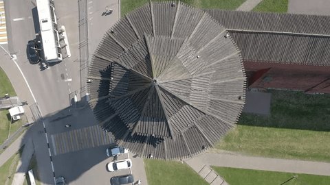 Top Down Rotating Ascent over Kolomna Kremlin