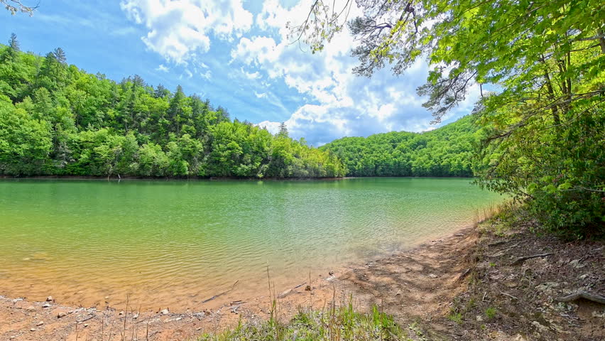 Calm Cove in Fontana Lake in Great Smoky Mountains National Park