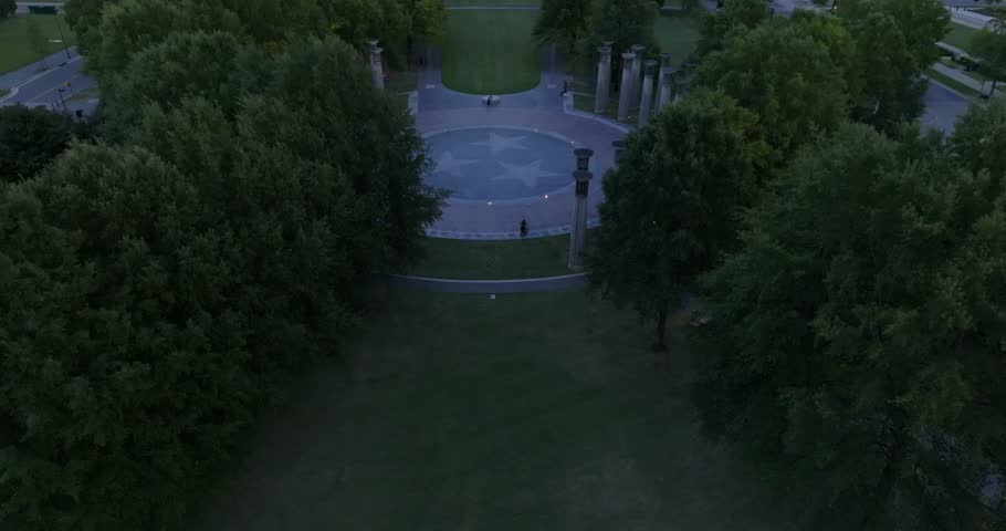 Downtown Nashville, Tennessee aerial footage 