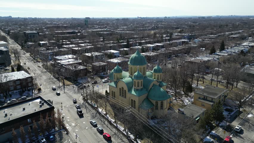 Ukrainian Orthodox Cathedral of Sainte Sophie. Montreal, Canada.