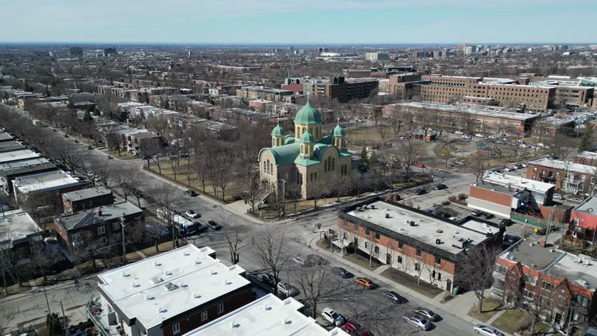 Ukrainian Orthodox Cathedral of Sainte Sophie. Montreal, Canada.