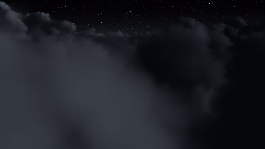 Night cloud transition for video editing