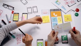 Close-up of a phone app interface design, showcasing UX UI concepts, digital interaction, and modern mobile technology in a professional setting. - Powered by Shutterstock - Get 15% off with code: PIKWIZARD15