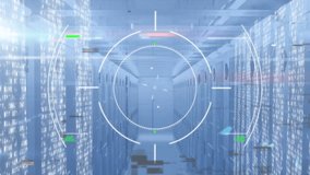 Animation of digital interface over server room. global connections, data processing and digital interface concept digitally generated video. - Powered by Shutterstock - Get 15% off with code: PIKWIZARD15