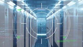 Animation of digital interface over server room. global connections, data processing and digital interface concept digitally generated video. - Powered by Shutterstock - Get 15% off with code: PIKWIZARD15