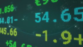 Animation of molecules, financial data and globe. Global finance, economy, science and technology concept digitally generated video. - Powered by Shutterstock - Get 15% off with code: PIKWIZARD15