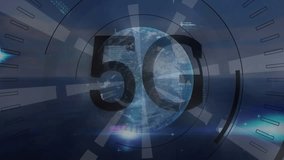 Animation of data processing and globe over server room. Global digital interface technology and networking concept digitally generated video. - Powered by Shutterstock - Get 15% off with code: PIKWIZARD15