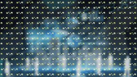 Animation of network of digital icons against abstract shapes pattern design against data processing. Global networking and business technology concept - Powered by Shutterstock - Get 15% off with code: PIKWIZARD15