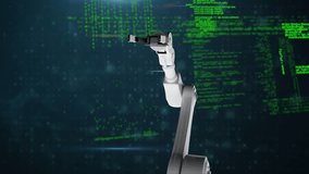 Animation of robotic hand with question mark over data processing on black backgorund. global technology, computing and digital interface concept digitally generated video. - Powered by Shutterstock - Get 15% off with code: PIKWIZARD15