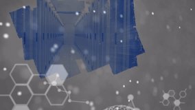 Animation of dna strand spinning over data processing. global science, connections, data processing and digital interface concept digitally generated video. - Powered by Shutterstock - Get 15% off with code: PIKWIZARD15