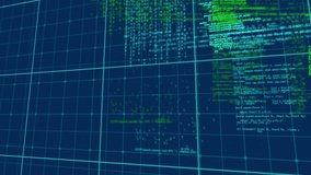 Animation of data processing on navy background. computers, programming, data processing and technology concept digitally generated video. - Powered by Shutterstock - Get 15% off with code: PIKWIZARD15
