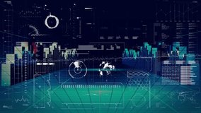 Digital interface with data processing against scope scanning over cell on blue background. Online security cyber crime and data processing concept digitally generated video. - Powered by Shutterstock - Get 15% off with code: PIKWIZARD15