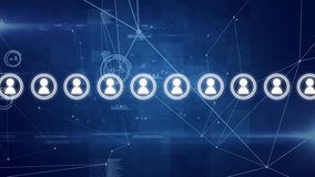 Animation of scope scanning over network of connections. Global business and digital interface concept digitally generated video. - Powered by Shutterstock - Get 15% off with code: PIKWIZARD15