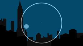 Animation of network of connections over scope scanning and data processing. Connections networks technology and digital interface concept digitally generated video. - Powered by Shutterstock - Get 15% off with code: PIKWIZARD15