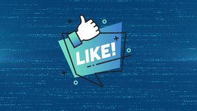 Animation of social media and line on blue background. Social media, communication, network and technology concept digitally generated video. - Powered by Shutterstock - Get 15% off with code: PIKWIZARD15