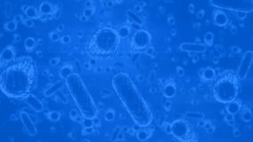 Animation of light spots over globe and virus cells. Global business and digital interface concept digitally generated video. - Powered by Shutterstock - Get 15% off with code: PIKWIZARD15