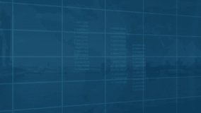 Animation of moving clock over purple lines and data processing. Global technology connections and digital interface concept digitally generated video. - Powered by Shutterstock - Get 15% off with code: PIKWIZARD15