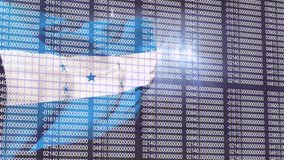 Composition of network of connections with binary coding data processing over computer circuit board. Global covid pandemic and data processing concept digitally generated video. - Powered by Shutterstock - Get 15% off with code: PIKWIZARD15