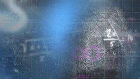 Animation of mathematical equations over caucasian man. Global connections, computing and digital interface concept digitally generated video. - Powered by Shutterstock - Get 15% off with code: PIKWIZARD15